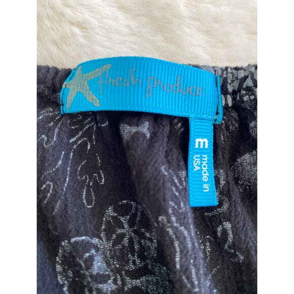 Fresh Produce‎ Womens Flounce Sleeve Under Sea Top Sz M - Picture 5 of 9